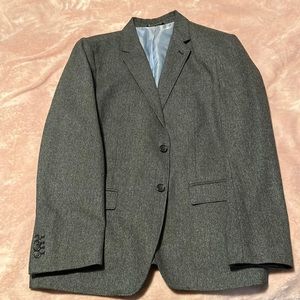Banana Republic Blazer / Sport Coat 46R Slim Fit Gray Wool